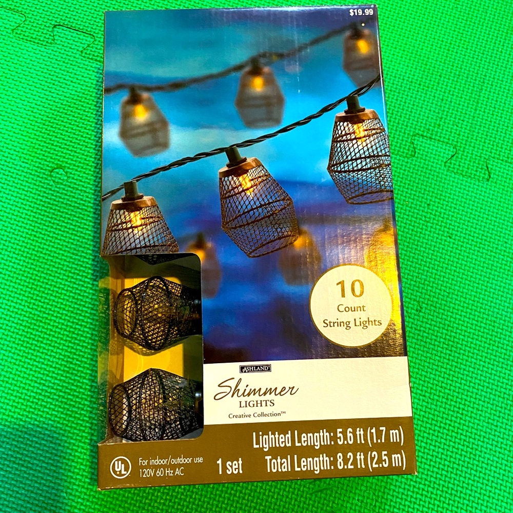 Ashland string lights (no box)- 2 sets/strings with 10 lights each